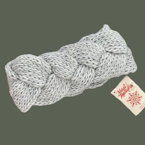 Braided knit wool + alpaca winter handband handmade in Italy (NEW W/ TAGS)